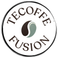 Tecoffe Fusion round logo with ying-yang bean